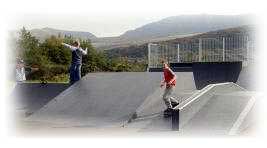 The Talysarn Cruisers' skate park in Dyffryn Nantlle