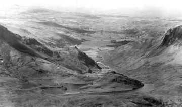 The Nantlle Valley from the summit of Snowdon (circa 1900)